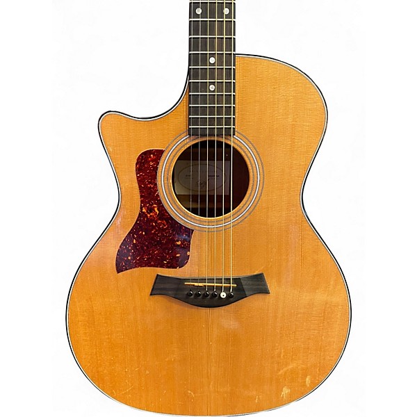 Used Taylor 314CE Left Handed Natural Acoustic Electric Guitar