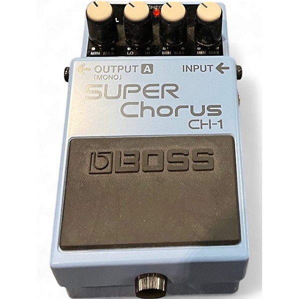 BOSS CH-1 SUPER Chorus 1989 W/Box Analog Blue Label VIntage