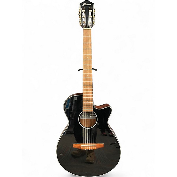 Used Ibanez aeg50n Black Classical Acoustic Electric Guitar