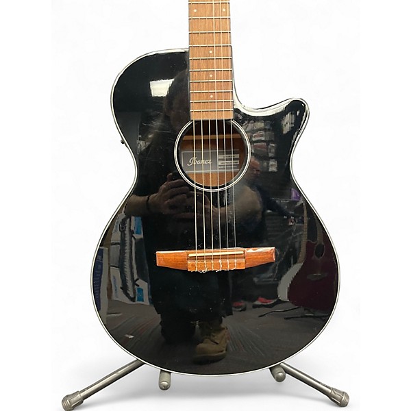 Used Ibanez aeg50n Black Classical Acoustic Electric Guitar