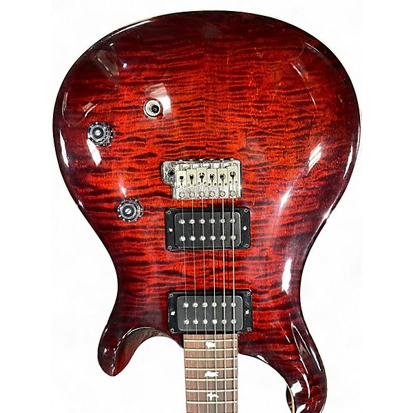 Used PRS CE24 Red Solid Body Electric Guitar