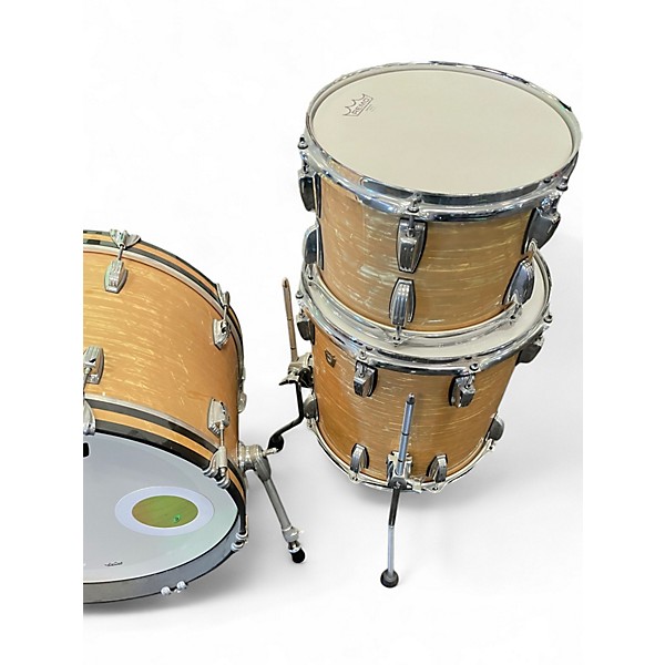Used Ludwig 3 Piece CLASSIC MAPLE DOWNBEAT Natural Drum Kit