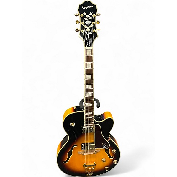 Used Epiphone Emperor II Joe Pass Signature Vintage Sunburst Hollow Body Electric Guitar