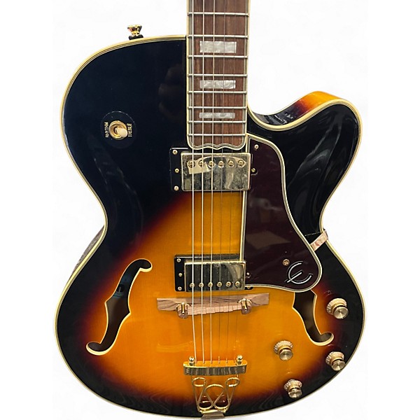 Used Epiphone Emperor II Joe Pass Signature Vintage Sunburst Hollow Body Electric Guitar