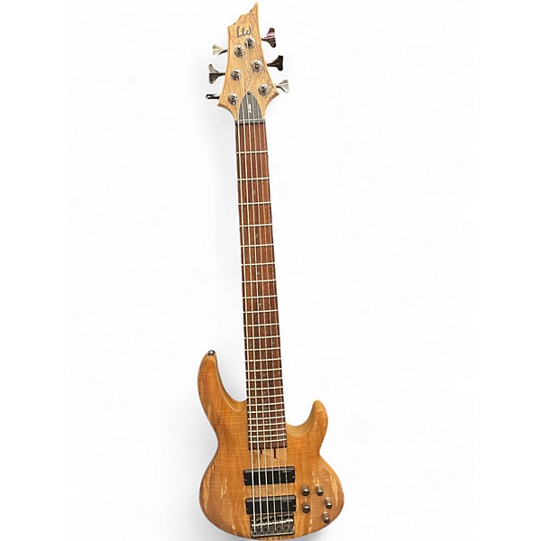 Used ESP LTD B206SM 6 String Natural Electric Bass Guitar