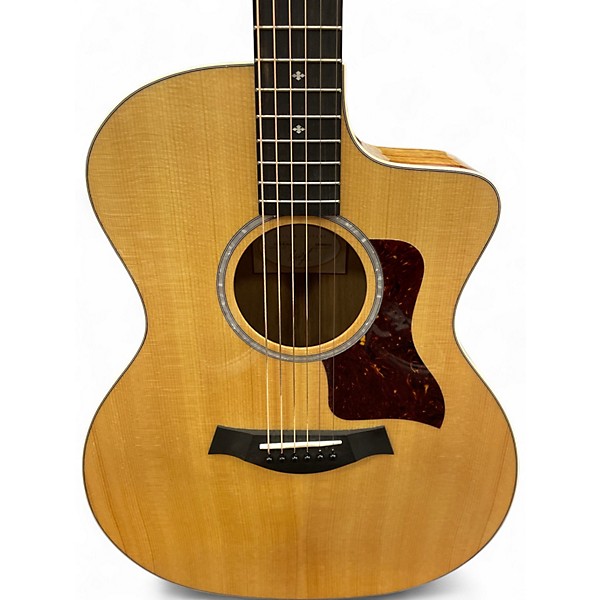 Used Taylor 214CE Deluxe Koa Natural Acoustic Electric Guitar