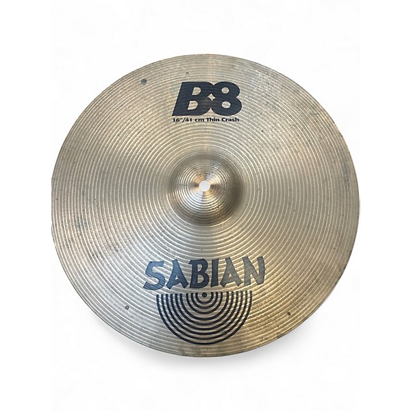 Used SABIAN 16in B8 Thin Crash Cymbal