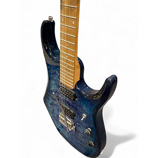 Used Sterling by Music Man JP150 Trans Blue Solid Body Electric Guitar