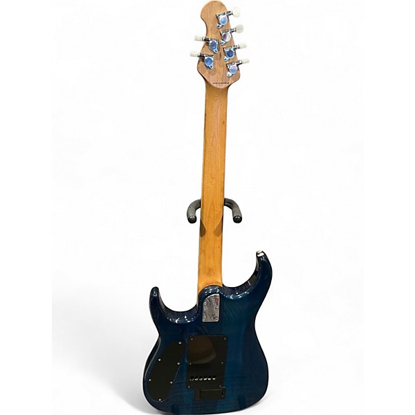 Used Sterling by Music Man JP150 Trans Blue Solid Body Electric Guitar