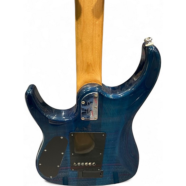 Used Sterling by Music Man JP150 Trans Blue Solid Body Electric Guitar