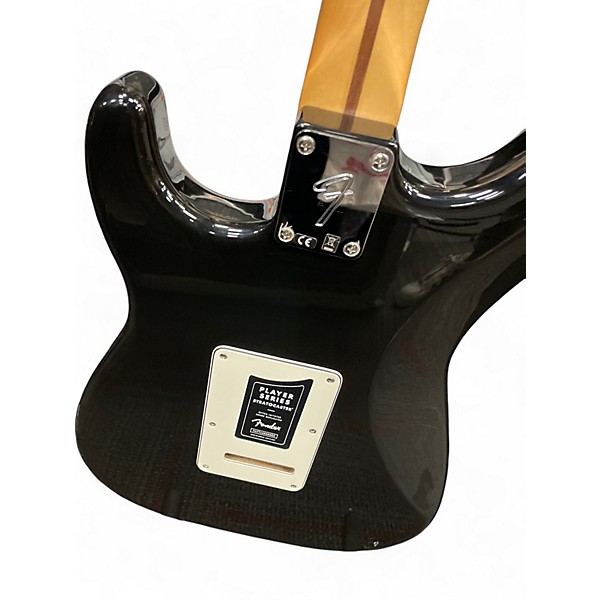 Used Fender Player Stratocaster Black Solid Body Electric Guitar