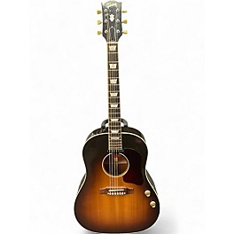 Used 2014 Gibson J160E 3 Tone Sunburst Acoustic Electric Guitar