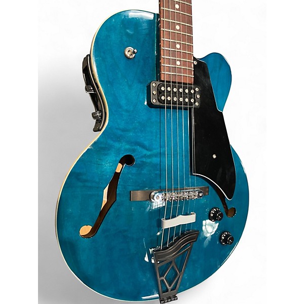 Used VOX VGA-3D Trans Blue Hollow Body Electric Guitar