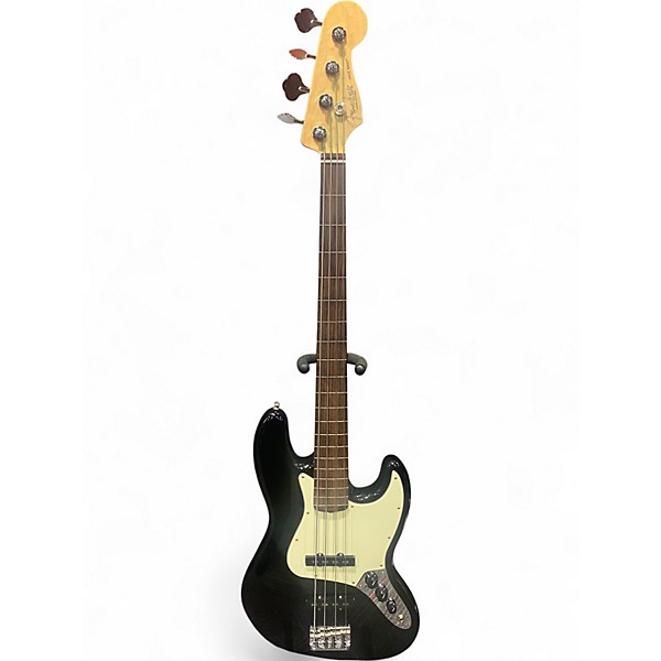 Used Fender American Professional Jazz Bass Black Electric Bass Guitar