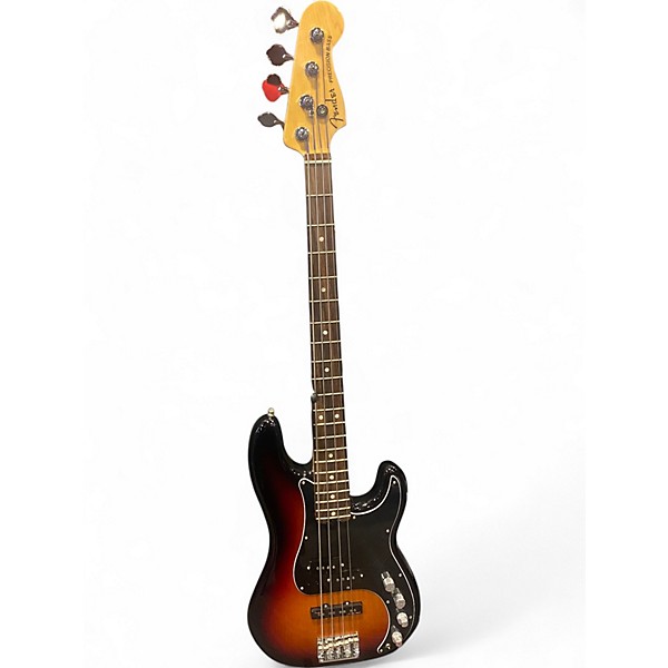 Used Fender American Elite Precision Bass 3 Color Sunburst Electric Bass Guitar