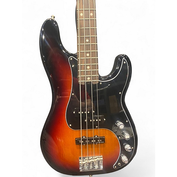 Used Fender American Elite Precision Bass 3 Color Sunburst Electric Bass Guitar