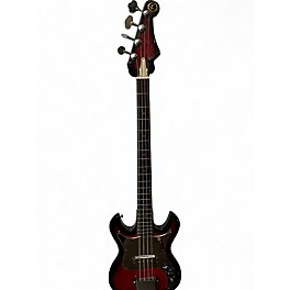 Used Kay Double Cut Sunburst Electric Bass Guitar