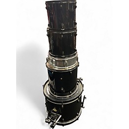 Used Peace 5 Piece 5 PIECE DRUM SET Black Drum Kit