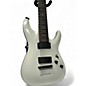 Used Schecter Guitar Research Demon 7 String Ivory Solid Body Electric Guitar