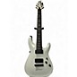 Used Schecter Guitar Research Demon 7 String Ivory Solid Body Electric Guitar