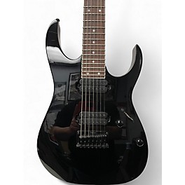 Used Ibanez RG7321 7 String Black Solid Body Electric Guitar
