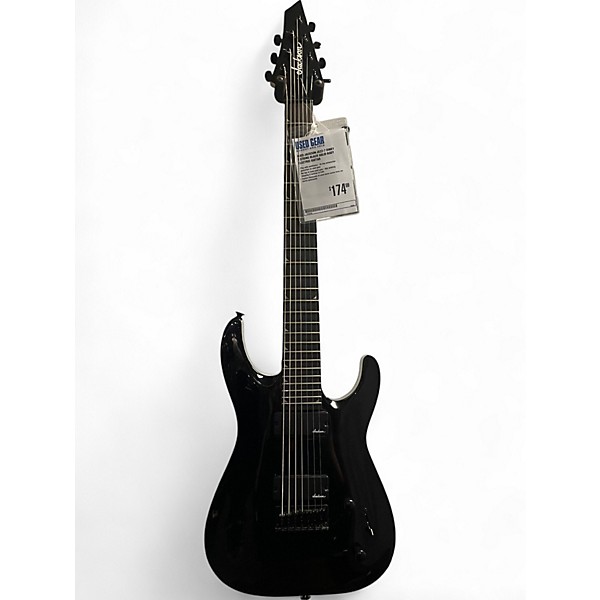 Used Jackson JS22-7 Dinky 7 String black Solid Body Electric Guitar