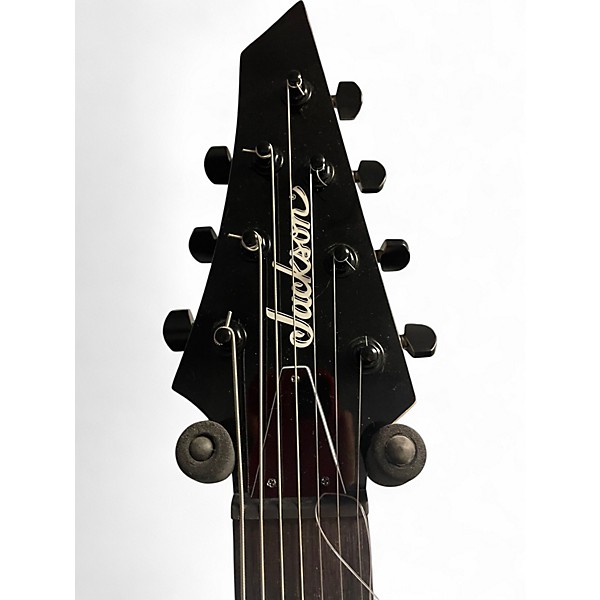 Used Jackson JS22-7 Dinky 7 String black Solid Body Electric Guitar