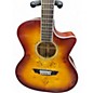 Used Washburn Deep Forest Burl Amber fade Acoustic Electric Guitar