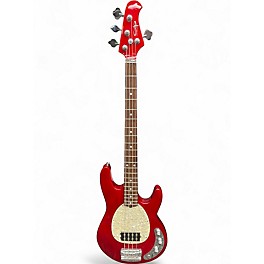 Used OLP MM2 Crimson Red Trans Electric Bass Guitar