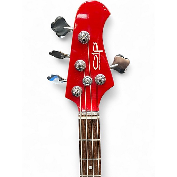 Used OLP MM2 Crimson Red Trans Electric Bass Guitar
