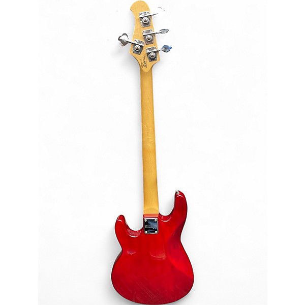 Used OLP MM2 Crimson Red Trans Electric Bass Guitar