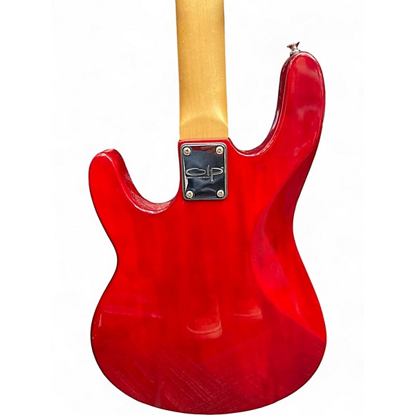 Used OLP MM2 Crimson Red Trans Electric Bass Guitar