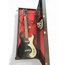 Vintage 1960s Silvertone 1448 BLACK SPARKLE Solid Body Electric Guitar