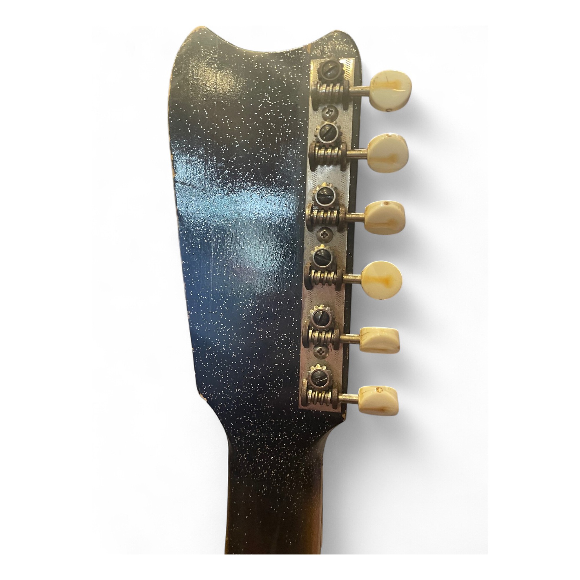 Vintage 1960s Silvertone 1448 BLACK SPARKLE Solid Body