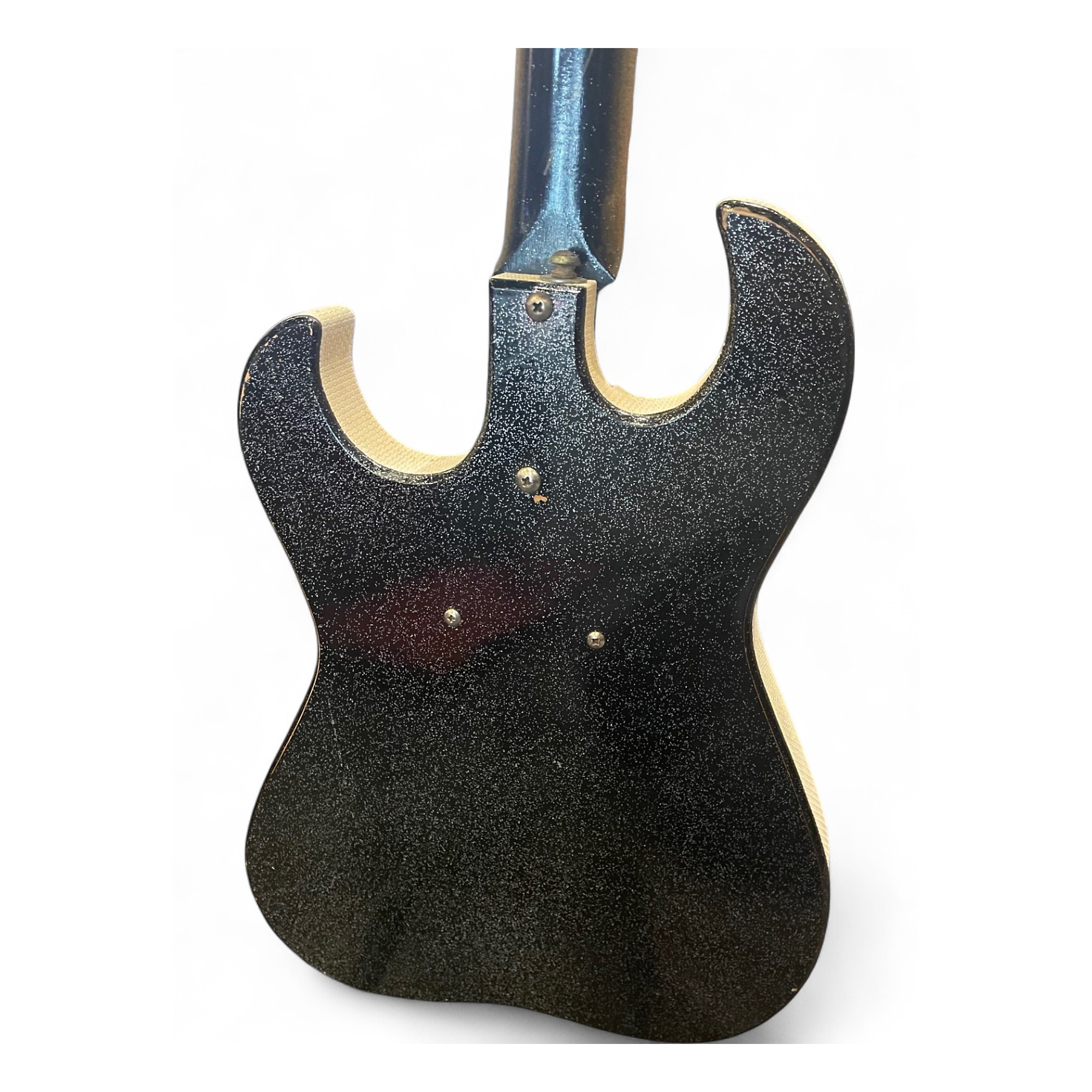 Vintage 1960s Silvertone 1448 BLACK SPARKLE Solid Body