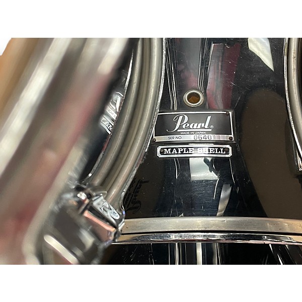 Used Pearl 7 Piece all maple/ carbon fiber black Drum Kit