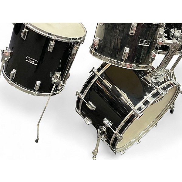 Used Pearl 7 Piece all maple/ carbon fiber black Drum Kit