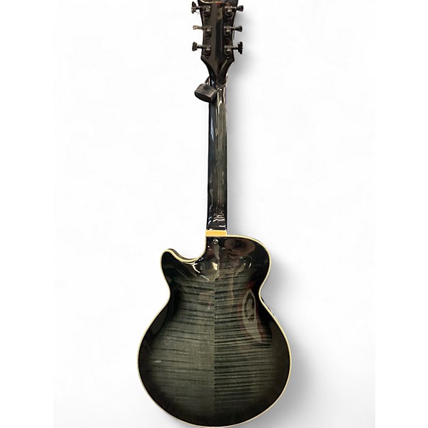 Used 2016 D'Angelico EX-SS Trans Black Hollow Body Electric Guitar