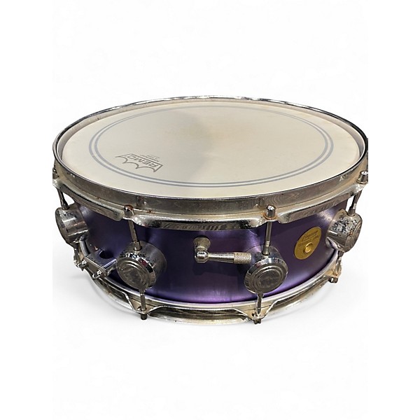 Used Hayman 14X5.5 VIBRASONIC SNARE DRUM Purple Drum