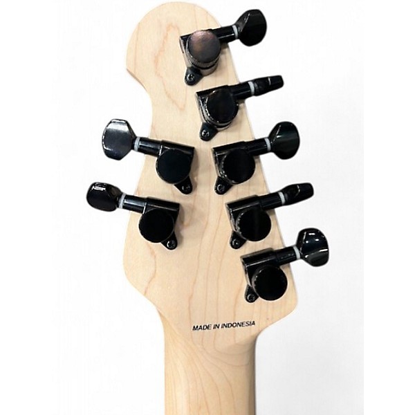 Used Sterling by Music Man JP70 John Petrucci Signature Stealth Black Solid Body Electric Guitar