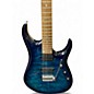 Used Sterling by Music Man JP150 Cerulean Blue Solid Body Electric Guitar