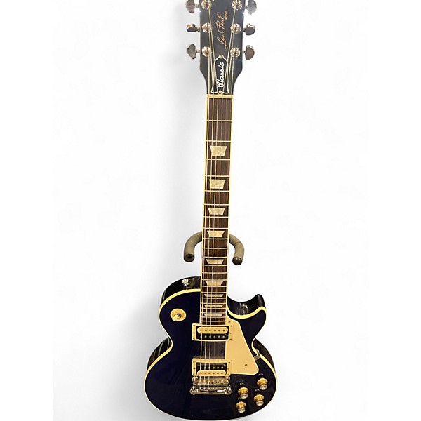 Used Gibson Les Paul Classic Blue Solid Body Electric Guitar
