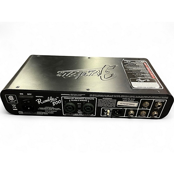 Used Fender RUMBLE 800 Bass Amp Head
