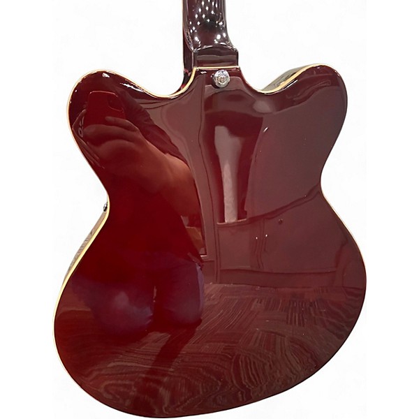 Used Eastwood CLASSIC TENOR 60'S REISSUE Crimson Red Burst Hollow Body Electric Guitar