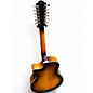 Used Guild F2512CE Sunburst 12 String Acoustic Electric Guitar