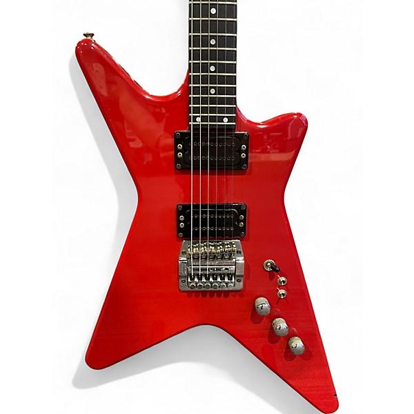 Vintage 1980s Carvin V220 Red Solid Body Electric Guitar