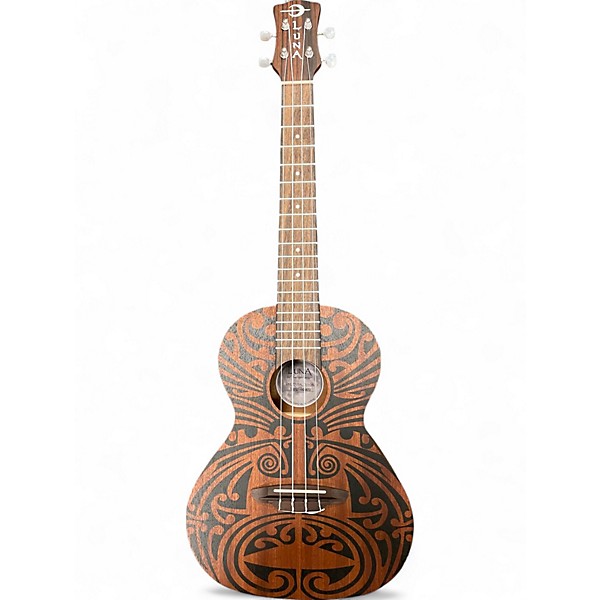 Used Luna TRIBAL TENOR Natural Ukulele