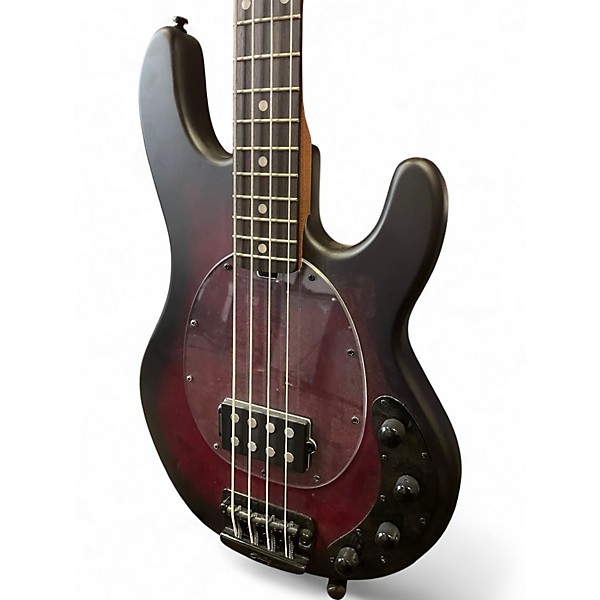 Used Sterling by Music Man Ray34PB Dark Scarlet Burst Electric Bass Guitar