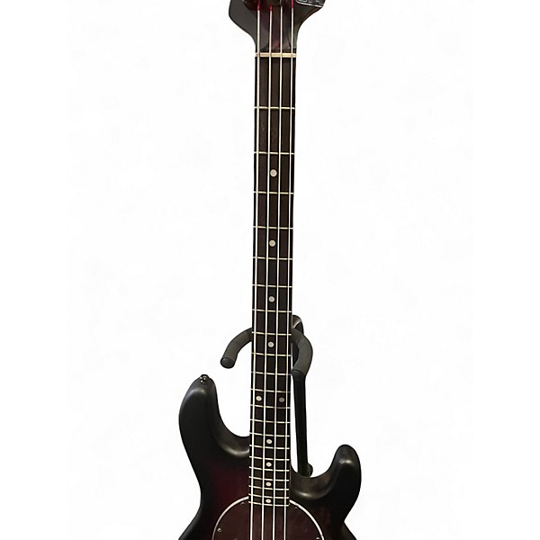 Used Sterling by Music Man Ray34PB Dark Scarlet Burst Electric Bass Guitar