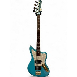 Used Stagg JAGUAR HH robin's egg blue Electric Bass Guitar